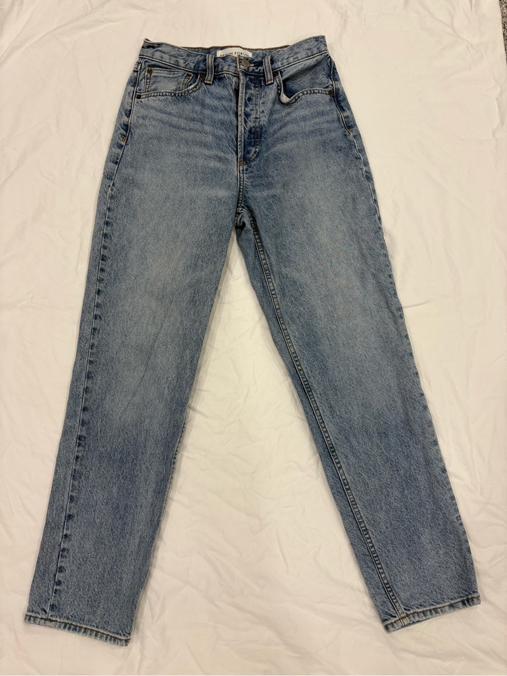 Denim Forum The 90s Boyfriend High Loose Jeans Light Wash Size 26